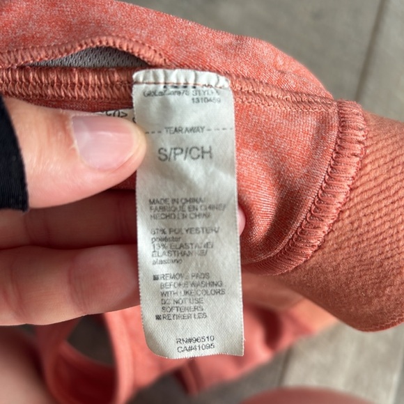 Under Armour Size Small Orange Athletic Sports Bra - Picture 5 of 6